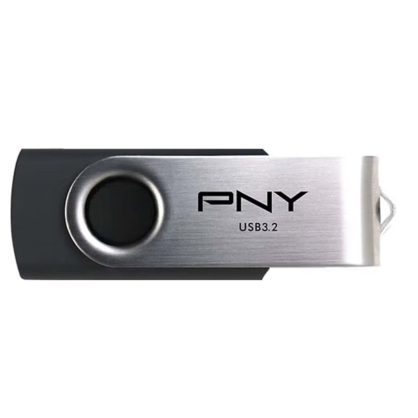 PNY 128GB Turbo Attache 3 USB 3.0 Flash Drive, GREY