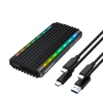 Simplecom SATA M.2 SSD USB-C Enclosure with RGB Light USB 3.2 Gen 2 10Gbps SE525