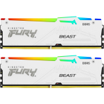 Kingston FURY Beast RGB 32GB (16GB x2) DDR5 5600MT/s CL40 XMP DIMM Memory Kit White