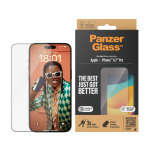 PanzerGlass Apple iPhone 15 Pro Max Screen Protector Ultra-Wide Fit Clear