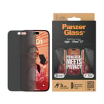 PanzerGlass Apple iPhone 15 Side-View Privacy Screen Protector Ultra-Wide Fit Clear