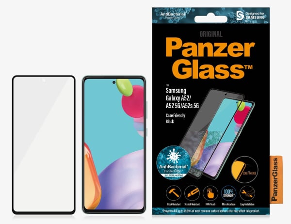 PanzerGlass Samsung Galaxy A52/A52 5G/ A52s 5G Antibacterial Screen Protector Clear