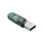 SanDisk 32GB 2-in-1 iXpand Flip Lightning & USB 3.1 Flash Drive Green