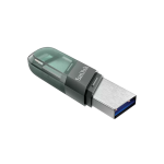 SanDisk 128GB 2-in-1 iXpand Flip Lightning & USB 3.1 Flash Drive Green