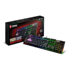 MSI Vigor GK80 Red Gaming Keyboard Cherry MX Red