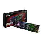 MSI Vigor GK80 Red Gaming Keyboard Cherry MX Silver