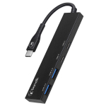 Bonelk Long-Life USB-C 4 in 1 Multiport Slim Hub Black