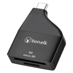 Bonelk USB-C to MicroSD/SD Adapter Black