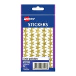 Avery Multi-Purpose Gold Star Stickers 14 mm Star 90 Labels 932350