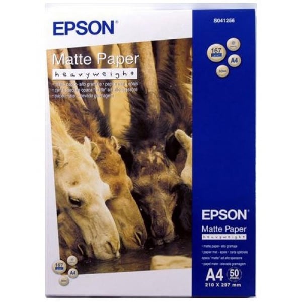 EPSON Matte Paper Heavyweight A4 50 C13S041256