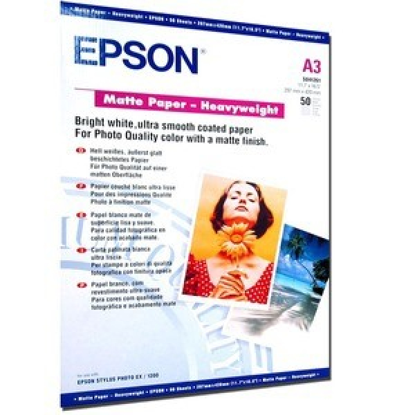 EPSON Matte Paper Heavyweight A3 50 C13S041261