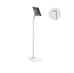 Brateck Universal Anti-Theft tablet floor stand compatible with most 7.9”-11” Tablets White