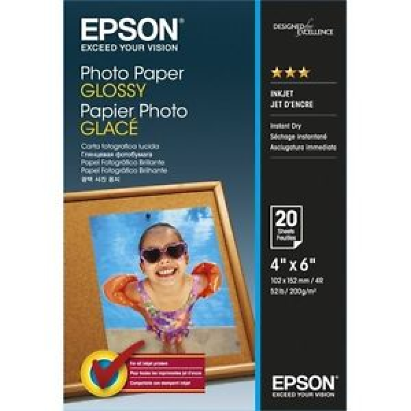EPSON Photo Paper Glossy 4x6 20 C13S042546