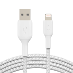 Belkin Boost Charge 1m Lightning to USB-A Braided Cable White