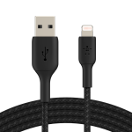 Belkin Boost Charge 2m Lightning to USB-A Braided Cable Black