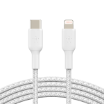 Belkin Boost Charge 2m Braided USB-C to Lightning Cable White