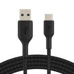 Belkin Boost Charge 1m USB-A to USB-C Braided Cable Black