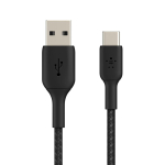 Belkin Boost Charge 2m USB-A to USB-C Braided Cable Black