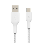 Belkin Boost Charge 2m USB-A to USB-C Braided Cable White