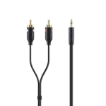 Belkin 2m 3.5mm to RCA Stereo Cable for Mobile Devices Black