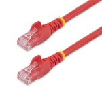 Startech CAT6 Ethernet Cable 50cm 650MHz 100W Snagless Patch Cord Red