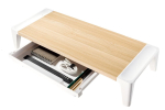 Mbeat activiva ErgoLife Monitor Stand Riser with Storage Drawer White