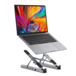Mbeat Stage P5 Portable Laptop Stand with USB-C Docking Station Grey
