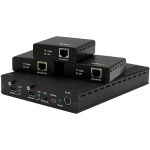 Startech 3-Port HDBaseT Extender Kit with 3 Receivers 1x3 HDMI over CAT5e Splitter Up to 4K