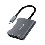 MBeat Tough Link USB-C to Dual 4K HDMI Adapter Space Grey