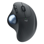 Logitech ERGO M575 Ergonomic Trackball Wireless Optical Mouse Graphite