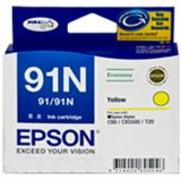 EPSON Yellow Ink 91/91n Low Cost C90 Cx5500 T20 C13T107492