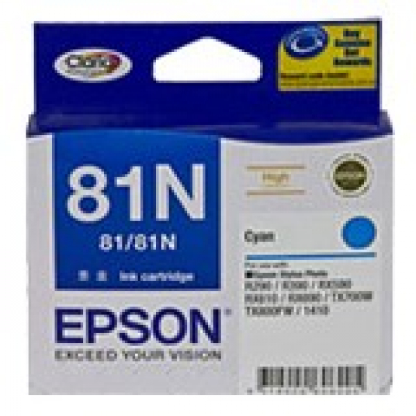 EPSON Cyan 81/81n High Yield 1410 R290 R390 C13T111292