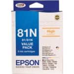 EPSON 81n Value Pack- Black Cyan Magenta Yellow C13T111792