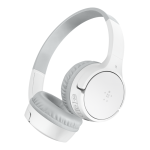 Belkin SoundForm Mini Kids Wireless On-Ear Headphones White