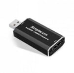 Simplecom DA315 HDMI to USB 2.0 Video Capture Card Full HD 1080p for Live Streaming Recording Black