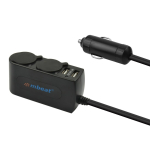 Mbeat Dual Port USB and Cigarette Lighter Charger with Extension Cord