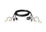 Aten 1.8M USB HDMI to DVI-D KVM Cable with Audio