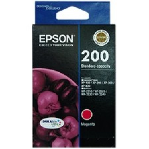 EPSON 200 Standard Durabrite Ultra Magenta Ink C13T200392