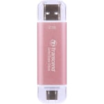 Transcend 2TB USB External SSD USB 10Gbps Type C/ A Pink Flash Drive