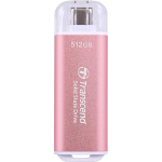 Transcend 512GB USB External SSD USB 10Gbps Type C Pink Flash Drive
