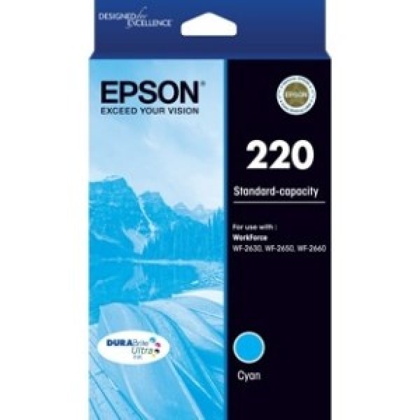 EPSON 220 Std Cap Durabrite Ultra Cyan Ink C13T293292