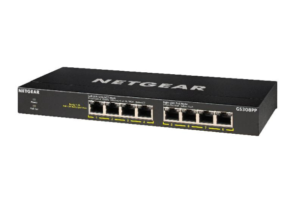 Netgear GS308PP SOHO 8-Port Gigabit PoE+ Unmanaged Switch