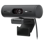 Logitech BRIO 500 Full HD 1080p webcam with light correction Graphite
