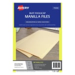 Avery AV Manilla Folder Foolscap Buff Pk10