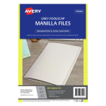 Avery Manilla Folder Foolscap Grey 20 Pack