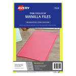 Avery Manilla Folder Foolscap Pink 20 Pack