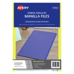 Avery Manilla Folder Foolscap Purple 20 Pack