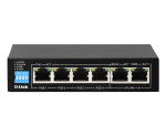D-link F1006P-E 6-Port PoE Switch with 4 Long Reach 250m PoE Ports and 2 Uplink Ports