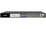 D-link F1026P-E 26-Port PoE Switch with 24 PoE Ports and 2 Gigabit Uplink Ports