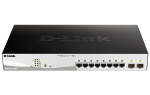 D-link 10-Port Gigabit Smart Managed 130W PoE Switch with 8 PoE RJ45 and 2 SFP Ports
